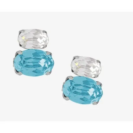 Victoria cruz gemma aquamarine mindjuše sa swarovski kristalima ( a4513-10ht )
