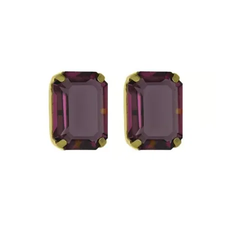Victoria cruz helena amethyst gold mindjuše sa swarovski kristalima ( a4341-11dt )