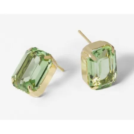 Victoria cruz helena peridot gold minduše sa swarovski kristalima ( a4341-14dt )