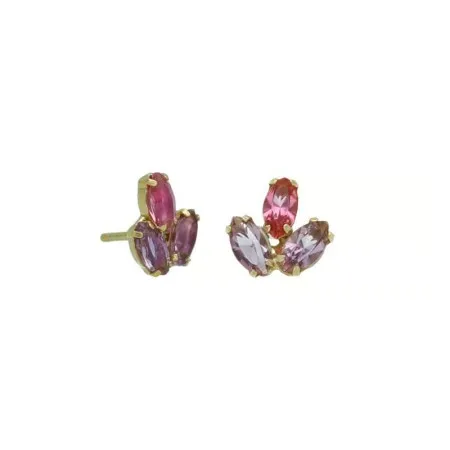 Victoria cruz lia pink gold mindjuše sa swarovski kristalima ( a4454-05dt )