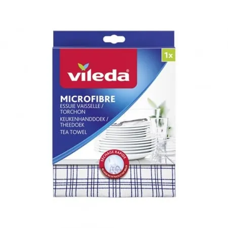 Vileda 128425 Mikrofiber krpa za poliranje posuđa Tea Towel 60x40 3/1 ( K635 )