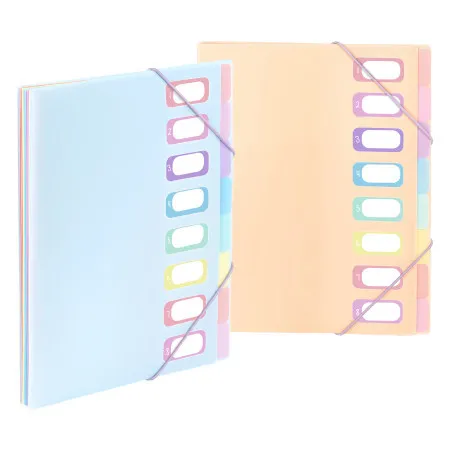 Viquel PVC organiser sa 8 pregrada i gumicom rainbow pastel sortirano ( 04CK34 )