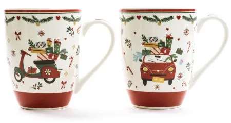 Viter novogodišnja šolja auto i vespa 340ml ( 50649 )