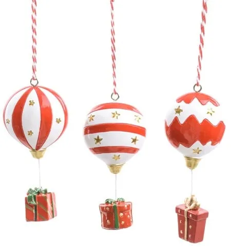 Viter novogodišnji ukras balon i poklon h11cm ( 73402 )