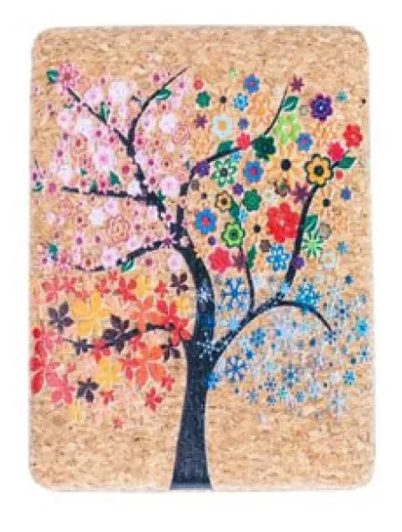 Viter ogledalce cork floral design ( L-855_2 )
