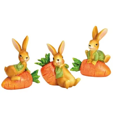 Viter uskršnja figura zeka sa šargarepom 6x3xh8cm ( 10038889 )