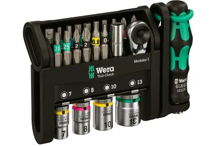 Wera 049000 Tool-Check Modular 1 kompaktni set bitova i gedora, 21 deo ( WERA 049000 )