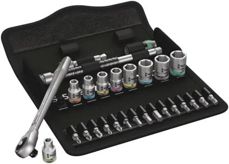 Wera 05004017001 8100 SA 7 Zyklop set gedora, 1/4", metrički, 28 komada ( WERA 004017 )