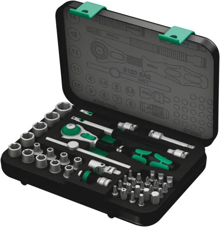 Wera 8100 SA 2 Zyklop set gedora, 1/4", metrički, 42 komada ( WERA 003533 )