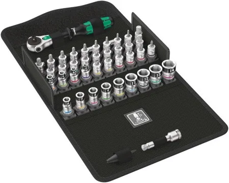 Wera 8100 sveobuhvatni Zyklop set gedora, 1/4", sa funkcijom držanja, metrički, 42 komada ( WERA 003755 )