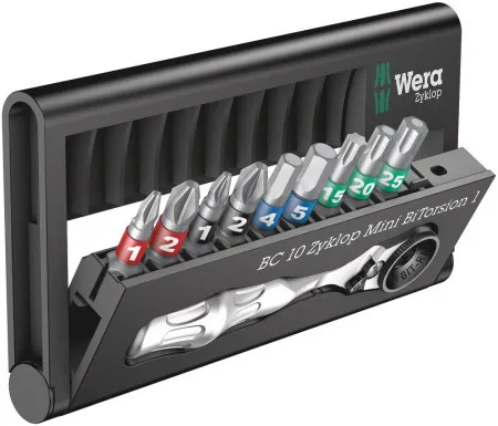 Wera bit-check 10 zyklop mini bi torsion 1 set, 10 komada ( WERA 057418 )