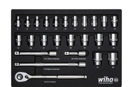Wiha gedora 1/2" sa nasadnim ključevima, 26 delova ( W 44740 )