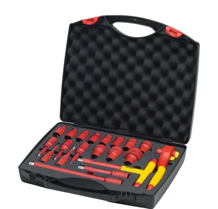 Wiha Izolovana gedora sa nasadnim ključevima 1/2 ", 21 deo, sa torbicom ( W 43024 )