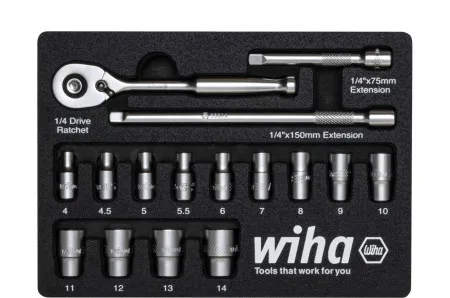 Wiha set gedora, 1/4", 17 delova ( W 44683 )