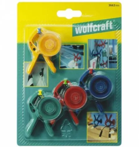Wolfcraft mini-štipaljka stega microfix S sa vakuumskim nosačem 4 kom ( 3663000 )