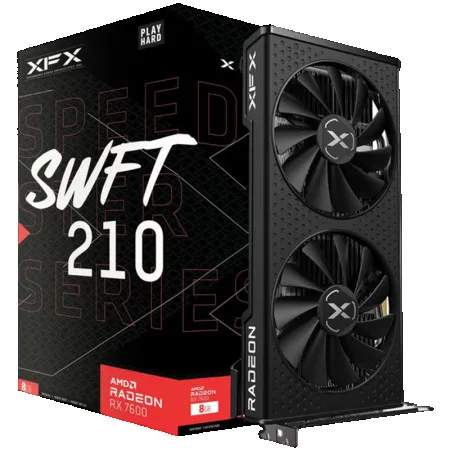 XFX speedster SWFT210 Radeon RX7600 core gaming with 8GBGDDR6 HDMI 3xDP, AMD RDNA(TM) 2 grafička kartica ( RX-76PSWFTFY )