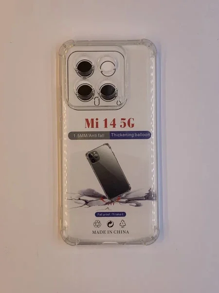 Xiaomi 14 transparent maska sa ojačanim ivicama ( 96212 )