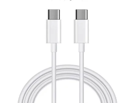 Xwave kabl USB tip-C muški - (tip-C muški) dužina 1M/5A/bakar/beli brzo punjenje ( TYPE C - TYPE C )