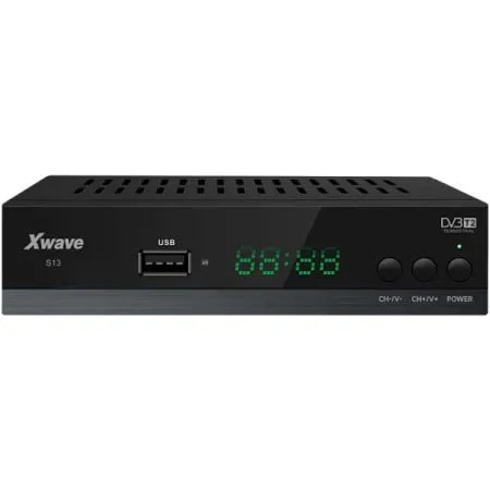 Xwave s13 207418 dvb-t2 settopbox h.265,led,scart,hdmi,rf in-out,usb,media player,metalno kućIšte