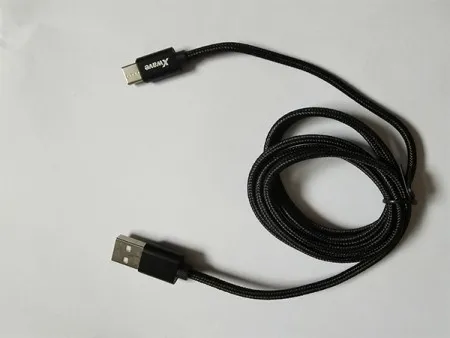 Xwave USB kabl TIP-C/USB 3.0 (tip A-muški) -USB 3.1 (TIP C-muški)/dužina 1,2m/3A/Aluminium /crni upleteni ( USB TIP-C 1.2m 3A Al /black me