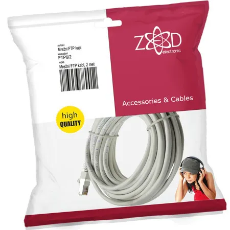 Zed electronic mrežni FTP kabel, CAT6, 2 met - FTP6/2