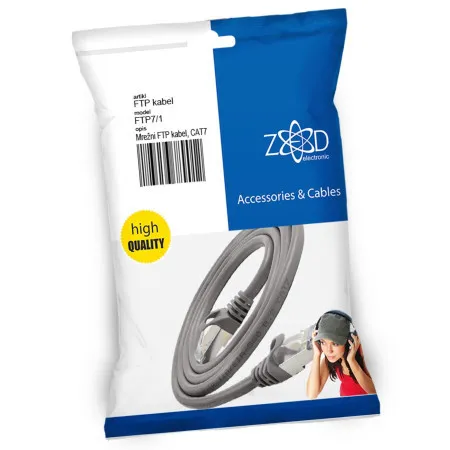 Zed electronic mrežni FTP kabel, CAT7, dužina 1.0 metar - FTP7/1