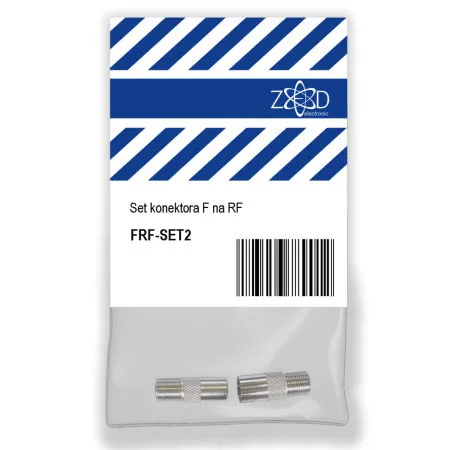 Zed electronic set konektora F na RF, metalni - FRF-SET2