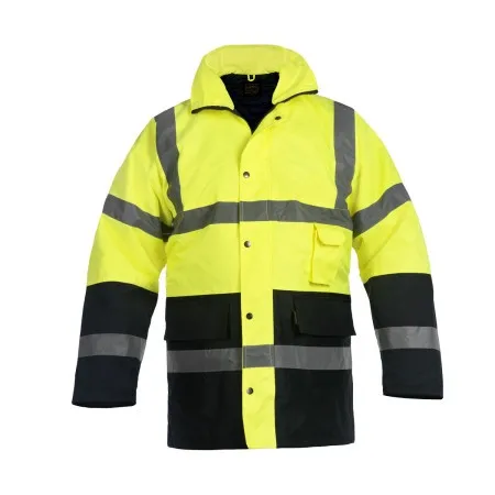 Zimska jakna neon sa kapuljačom, žuto/crna ( HVJP91BEZS )
