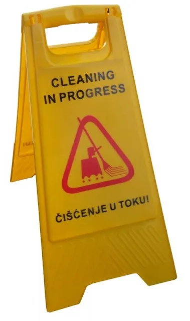 Znak upozorenja - ČIŠĆENJE U TOKU