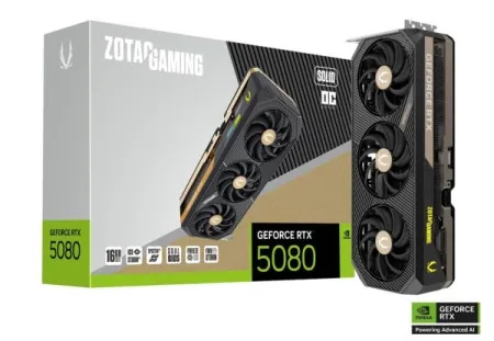 Zotac GeForce RTX 5080 SOLID OC 16GB GDDR7 256bit, ZT-B50800J-10P Svga