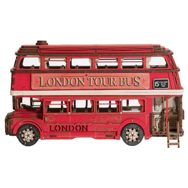 3D drvene puzzle LONDON TOUR BUS