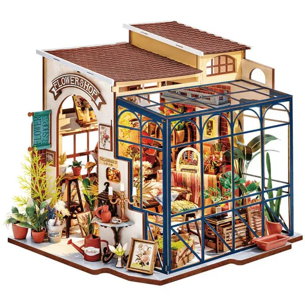 3D drvene puzzle/držač za knjige EMILINA CVEĆARA