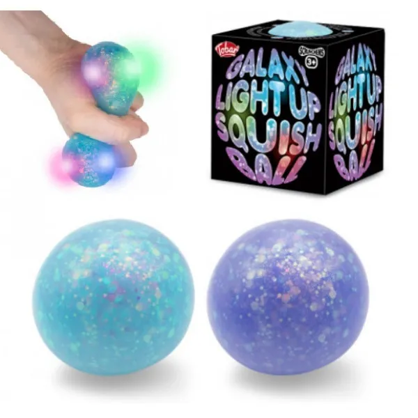 Antistres loptica SCRUNCHEMS - GALAXY LIGHT UP