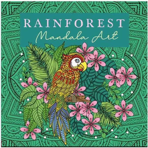 ART THERAPY RAINFOREST COLOURING