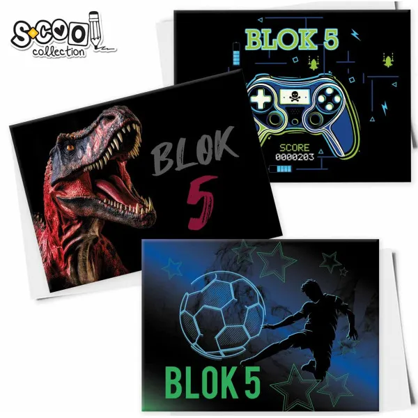 Blok za crtanje br 5 MUŠKI MOTIVI