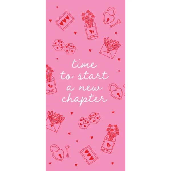 Bookmarker TIME TO START A NEW CHAPTER 10cm