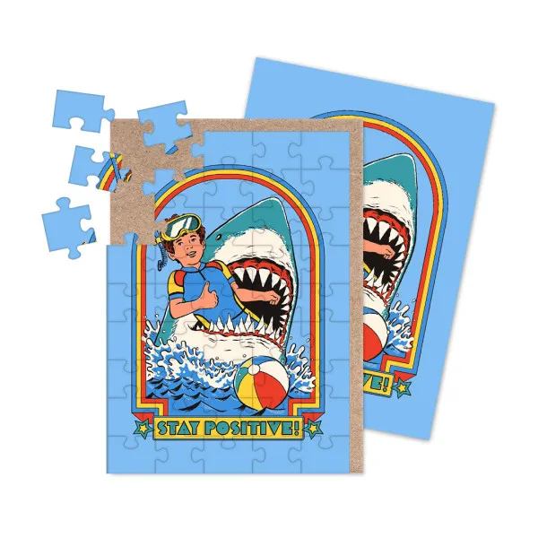 Čestitka A6 - Stay Positive Jigsaw