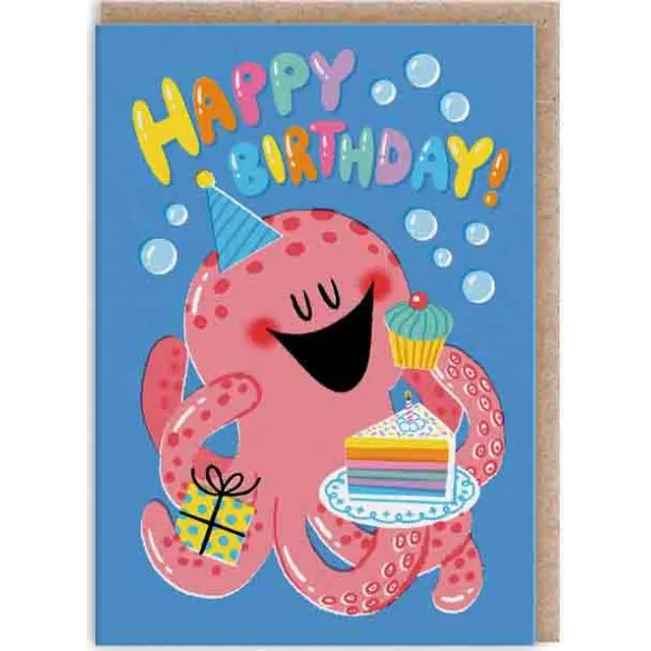 Čestitka OCTOPUS BIRTHDAY