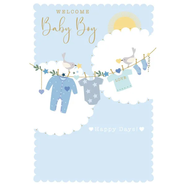 Čestitka - Welcome Baby Boy