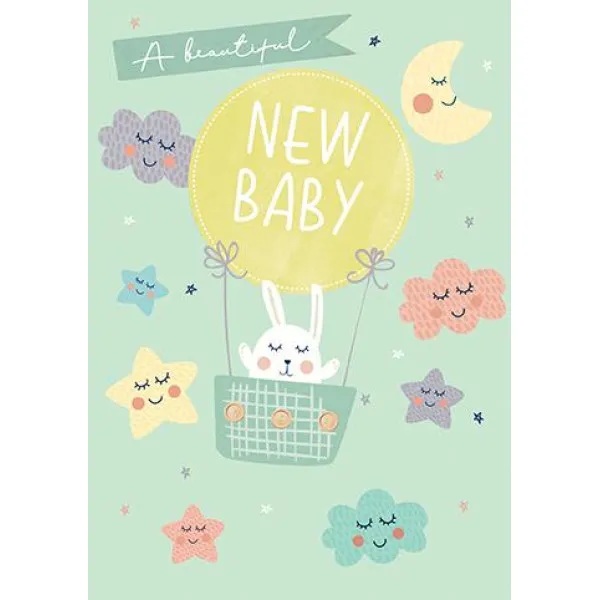 Čestitka za rođenje NEW BABY BALLOON
