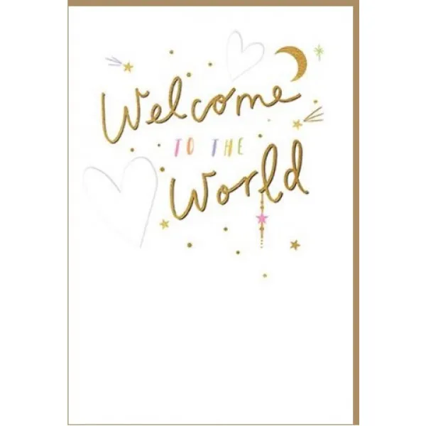 Čestitka za rođenje WELCOME TO THE WORLD