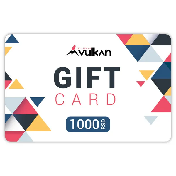 GIFT KARTICA / VAUČER bela trouglići 1000