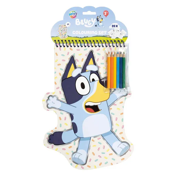 Kreativni set bojanka + bojice BLUEY