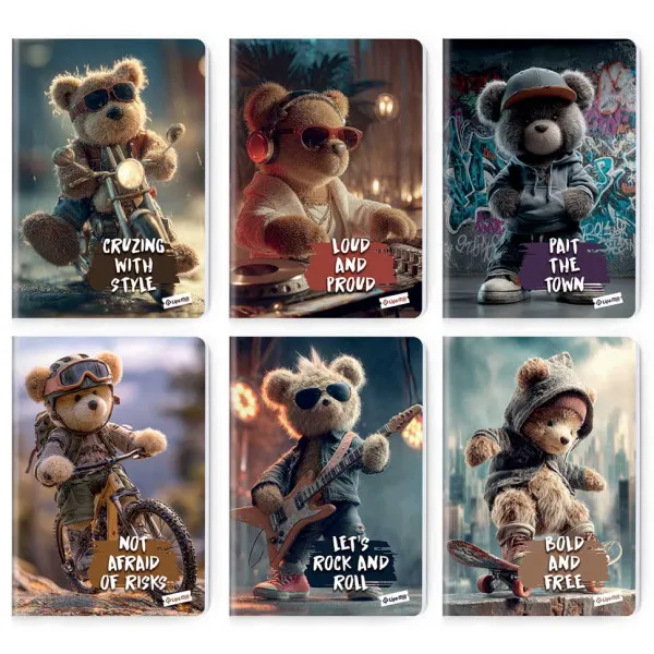 LIPA MILL sveska A4 linije TEDDY BEAR 40l