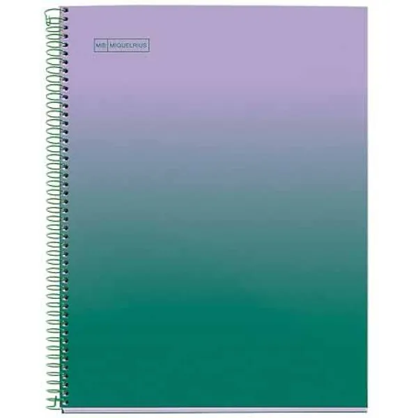 MIQUELRIUS notes A4 GRADIENT LAVANDA&VERD kvadratići