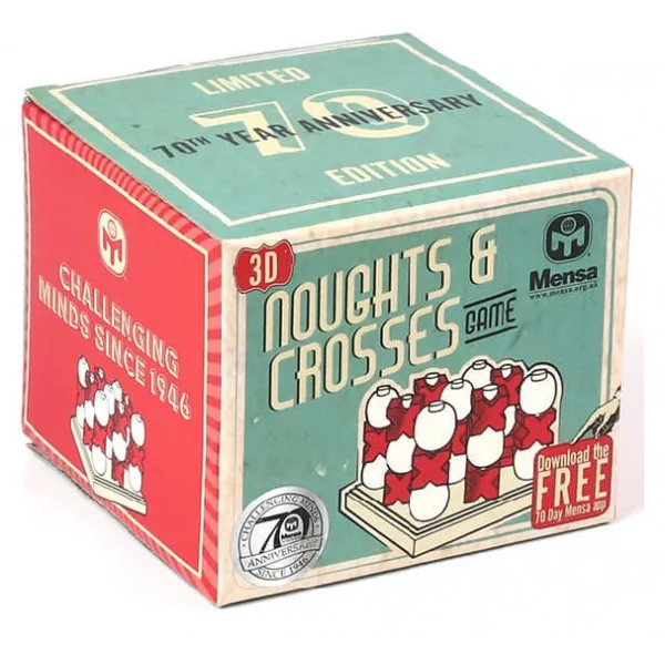 Mozgalica MENSA 3D NOUGHTS &amp; CROSSES