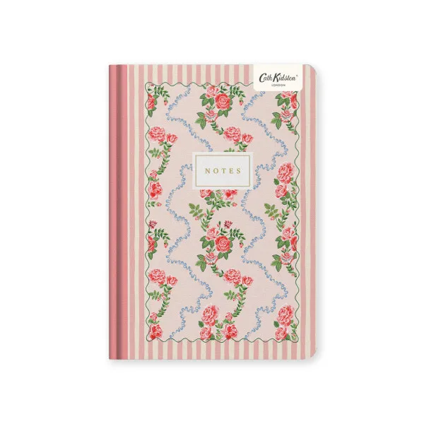 Notes A5 tvrde korice - Rose Flutter Stripe