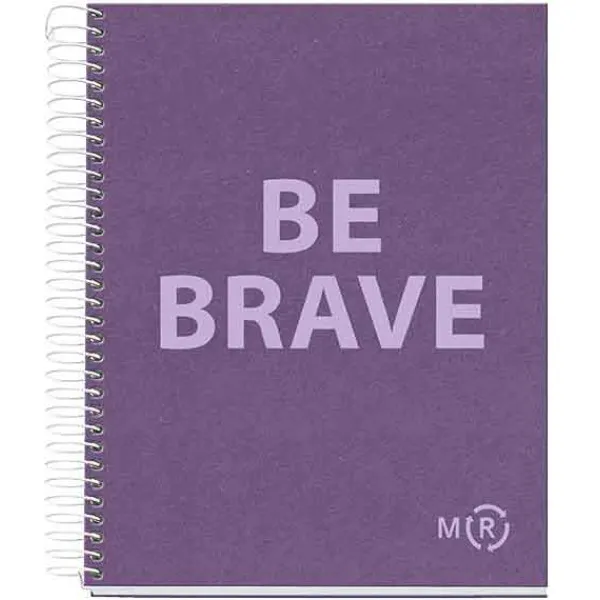 Notes BE BRAVE ECO AMETHYST A5 kvadratići