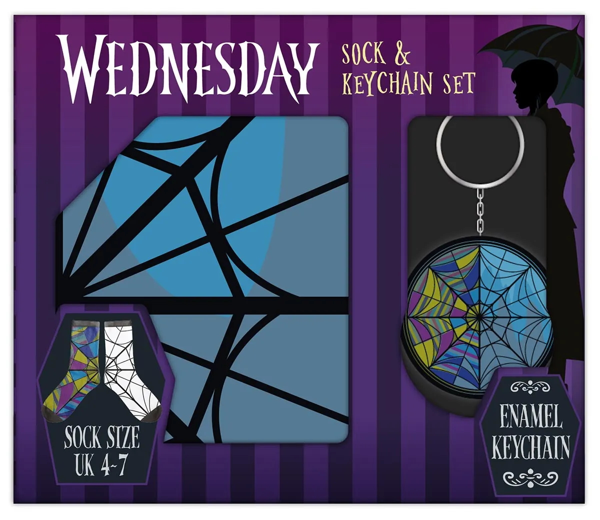 Poklon set čarape i privezak WEDNESDAY
