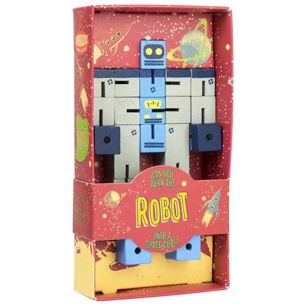 PROFESSOR PUZZLE IQ drvene puzzle PLANET ROBOT